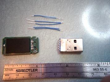 Photo of parts prepared for repair.